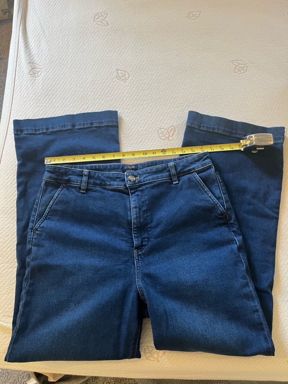 J. Crew Dark Blue High-Rise Straight Jeans